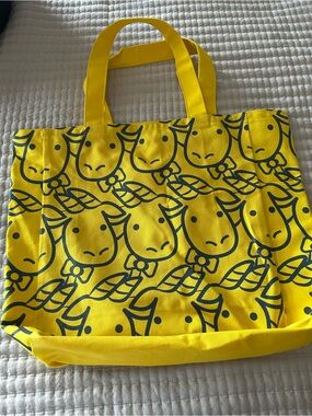 Beekman 1802 Bright Yellow Logo Tote
